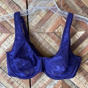Cacique 40c purple lace underwire sexy bra new with tags